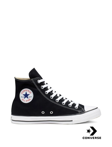 Женские кеды Converse Chuck Taylor All Star Hi тканевые черные фото 1