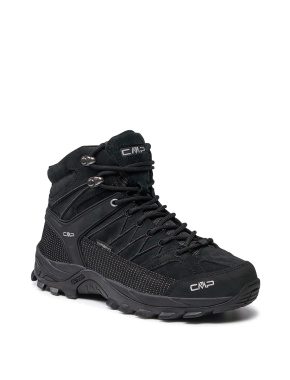 Чоловічі черевики CMP RIGEL MID WMN TREKKING SHOE WP замшеві чорні з підкладкою з текстилю - фото 1 - Miraton