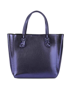 Женская сумка тоут MIRATON из экокожи синяя - фото  - Miraton