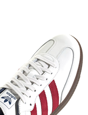 Жіночі кеди Adidas Samba шкіряні білі - фото 8 - Miraton