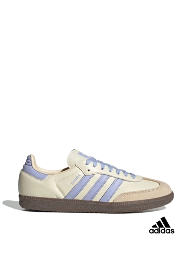 Жіночі кеди Adidas Samba OG шкіряні молочного кольору фото 1
