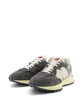 Мужские кроссовки New Balance 327 замшевые серые - фото 1 - Miraton