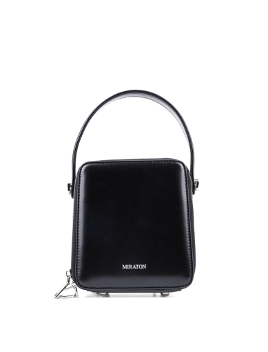 Женская сумка camera bag MIRATON кожаная черная фото 1