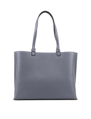 Женская сумка тоут DKNY кожаная серая - фото 3 - Miraton