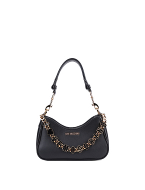 Жіноча сумка через плече Love Moschino з екошкіри чорна - фото 1 - Miraton