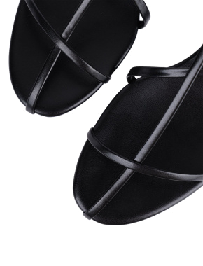 Жіночі босоніжки JEFFREY CAMPBELL з екошкіри чорні - фото 5 - Miraton