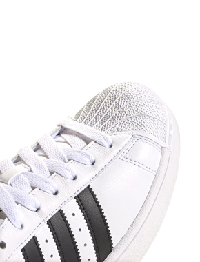 Мужские кеды Adidas Superstar кожаные белые - фото 6 - Miraton