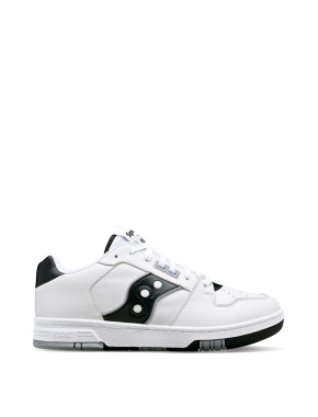 Мужские кроссовки белые кожаные Saucony SONIC LOW - фото  - Miraton