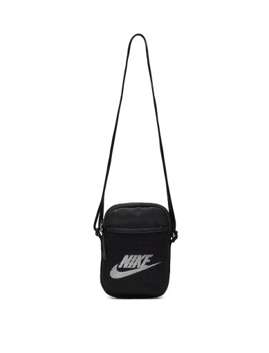 Сумка Nike NK Heritage Smit крос-боді тканинна чорна зі змійкою фото 1