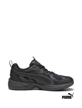 Мужские кроссовки PUMA Milenio Tech Sneakers из искусственной кожи черные - фото 1 - Miraton