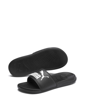 Мужские шлепанцы PUMA Popcat 20 резиновые черные - фото 2 - Miraton