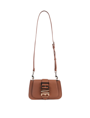 Жіноча сумка через плече Love Moschino з екошкіри помаранчева - фото 6 - Miraton