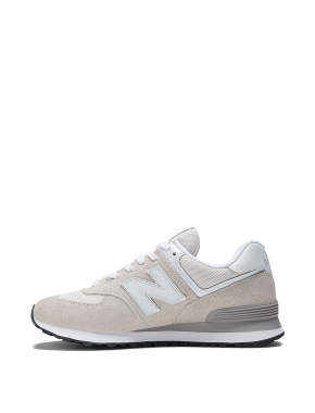 Женские кроссовки New Balance 574 замшевые серые - фото 1 - Miraton
