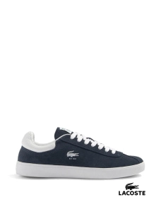 Мужские кеды Lacoste велюровые синие - фото  - Miraton