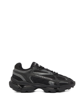 Мужские кроссовки Lacoste L003 Neo кожаные черные - фото 1 - Miraton