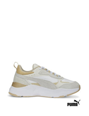Женские кроссовки PUMA Cassia Mix из искусственной кожи белые - фото 1 - Miraton