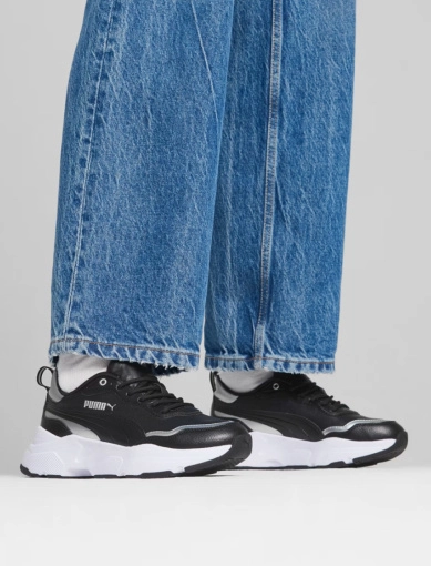 Жіночі кросівки PUMA Cassia Rose з екошкіри чорні (397802-02) фото 1