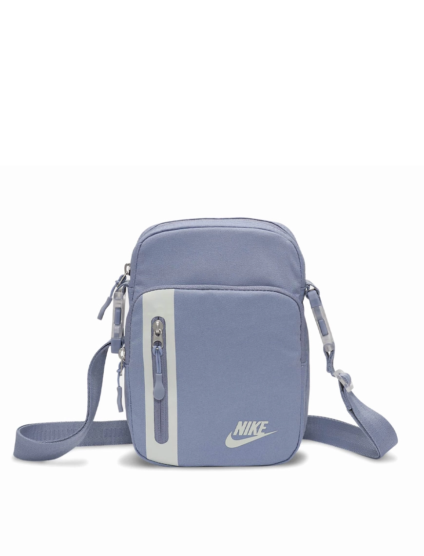 Сумка через плече Nike тканинна синя з логотипом - фото  - Miraton