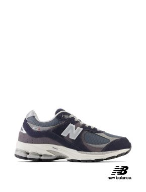 Мужские кроссовки New Balance 2002 замшевые синие - фото  - Miraton