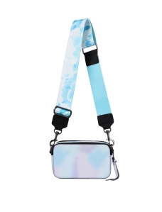 Сумка MIRATON Camera Bag з екошкіри різнокольорова з декорованим ременем - фото  - Miraton