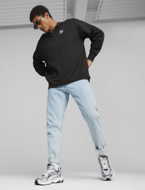 Мужские кроссовки PUMA Morphic Base из искусственной кожи серебряного цвета - фото 7 - Miraton