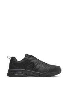 Мужские кроссовки черные кожаные New Balance 624 v5 - фото  - Miraton