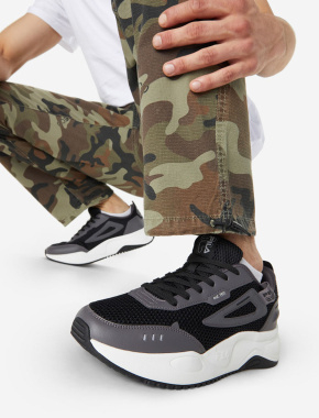 Мужские кроссовки FILA из искусственной кожи черные - фото 7 - Miraton