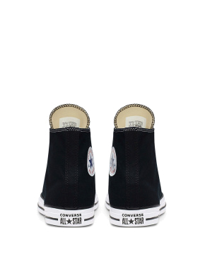 Женские кеды Converse Chuck Taylor All Star Hi тканевые черные - фото 2 - Miraton