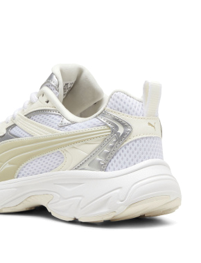 Женские кроссовки PUMA Morphic Metallic из искусственной кожи белые - фото 6 - Miraton