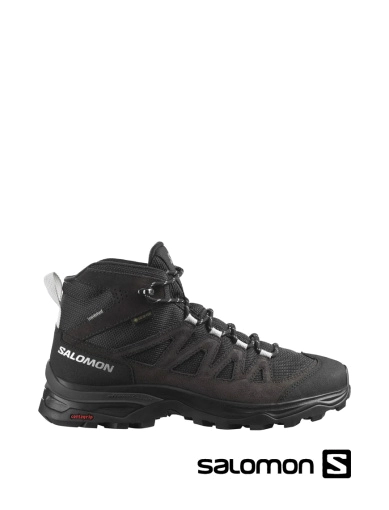 Чоловічі черевики Salomon X-Ward зі штучної шкіри чорні з підкладкою з текстилю фото 1