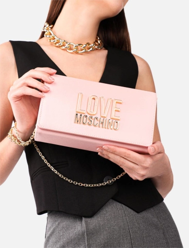 Сумка кросс-боди Love Moschino розовая фото 1