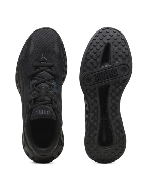 Мужские кроссовки PUMA Softride Frequence тканевые черные - фото 4 - Miraton