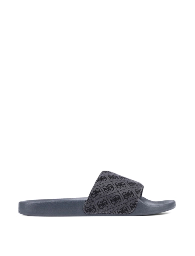 Чоловічі шльопанці Guess гумові сірі фото 1
