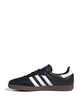 Женские кеды Adidas Samba кожаные черные - фото 1 - Miraton