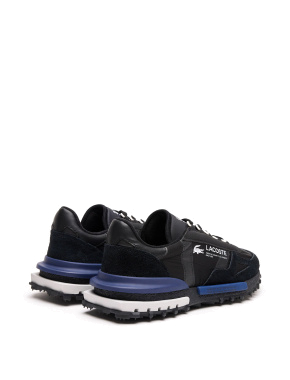 Чоловічі кросівки Lacoste Elite Active Sneakers чорні велюрові - фото 3 - Miraton