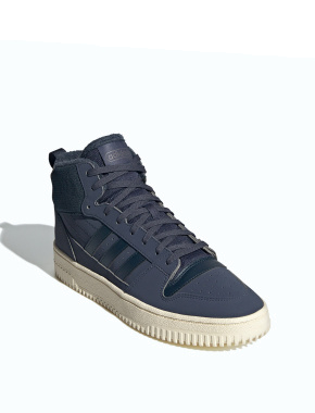 Мужские ботинки Adidas Break Start Mid из нубука синие - фото 2 - Miraton