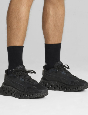 Мужские кроссовки PUMA Softride Frequence тканевые черные - фото 7 - Miraton