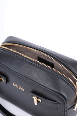 Женская сумка camera bag LIU JO из экокожи черная - фото 5 - Miraton