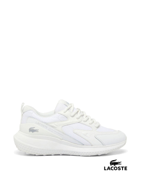 Жіночі кросівки Lacoste L004 шкіряні білі - фото 1 - Miraton