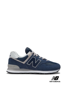 Чоловічі кросівки New Balance 574 замшеві сині - фото  - Miraton