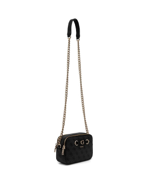 Женская сумка camera bag Guess из экокожи серая - фото 2 - Miraton