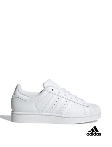 Женские кеды Adidas Superstar II кожаные белые - фото  - Miraton