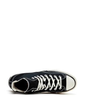 Женские кеды Converse CHUCK 70 PLUS CANVAS тканевые черные - фото 6 - Miraton
