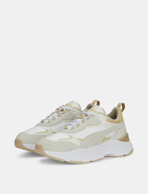 Женские кроссовки PUMA Cassia Mix из искусственной кожи белые - фото 2 - Miraton