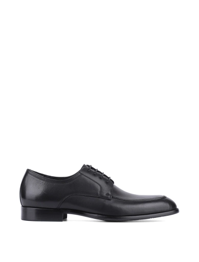Мужские туфли оксфорды кожаные черные фото 1