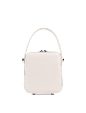 Жіноча сумка camera bag MIRATON шкіряна молочного кольору - фото 3 - Miraton