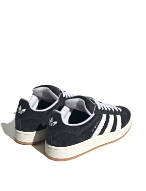 Чоловічі кеди Adidas Campus замшеві чорні - фото 4 - Miraton