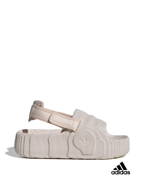Жіночі сандалі Adidas Adilette 22 XLG гумові бежеві - фото 1 - Miraton