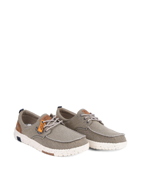 Чоловічі туфлі Dockers тканинні хакі - фото 3 - Miraton