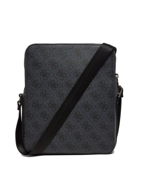 Чоловічі сумки крос-боді Guess з екошкіри чорна - фото 3 - Miraton